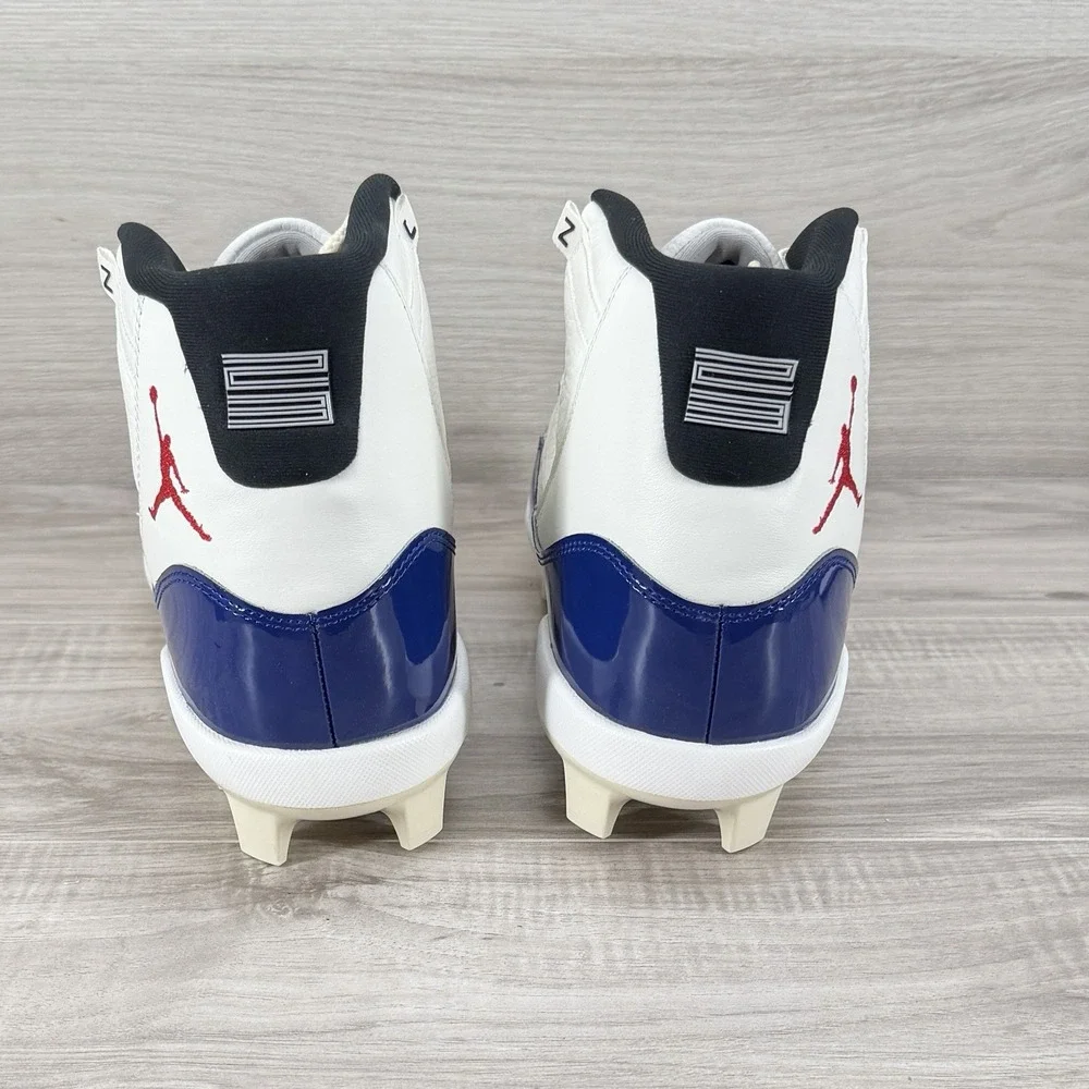Jordan 11 Retro MCS Rare Air Baseball Cleats Sail Royal Mens Size 15 HM7326-100